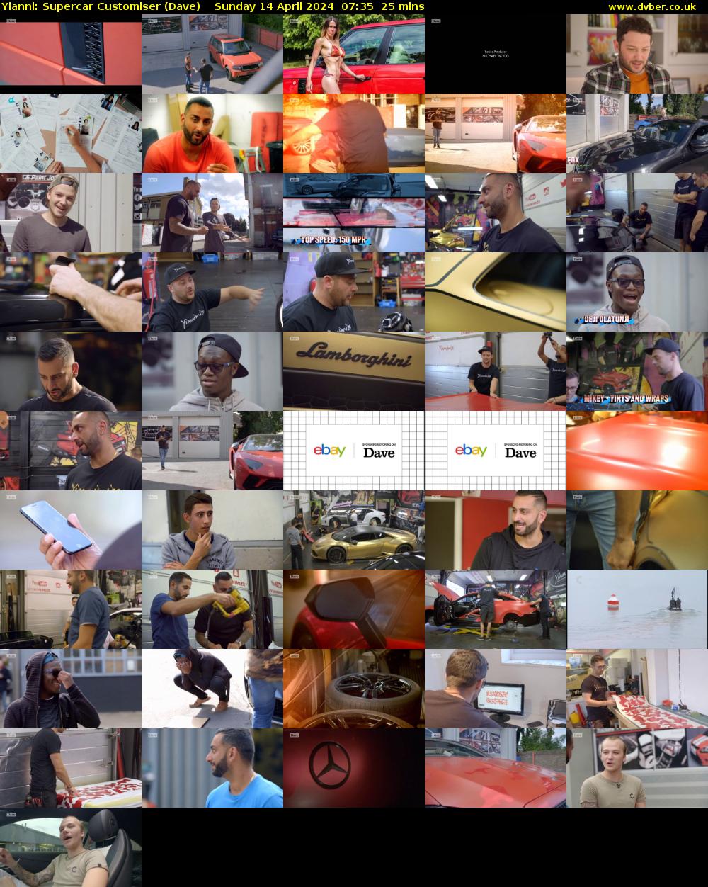 Yianni: Supercar Customiser (Dave) Sunday 14 April 2024 07:35 - 08:00