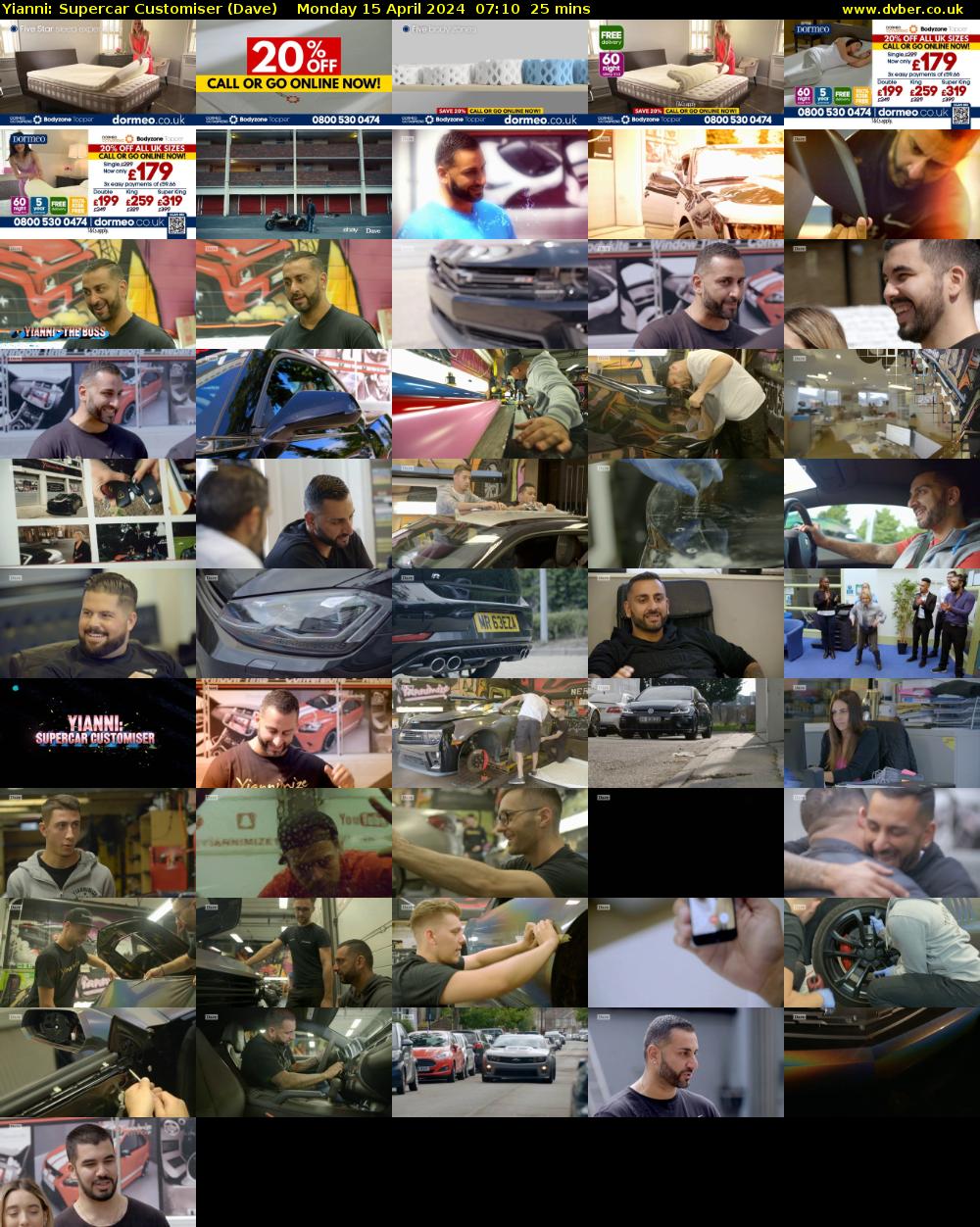 Yianni: Supercar Customiser (Dave) Monday 15 April 2024 07:10 - 07:35