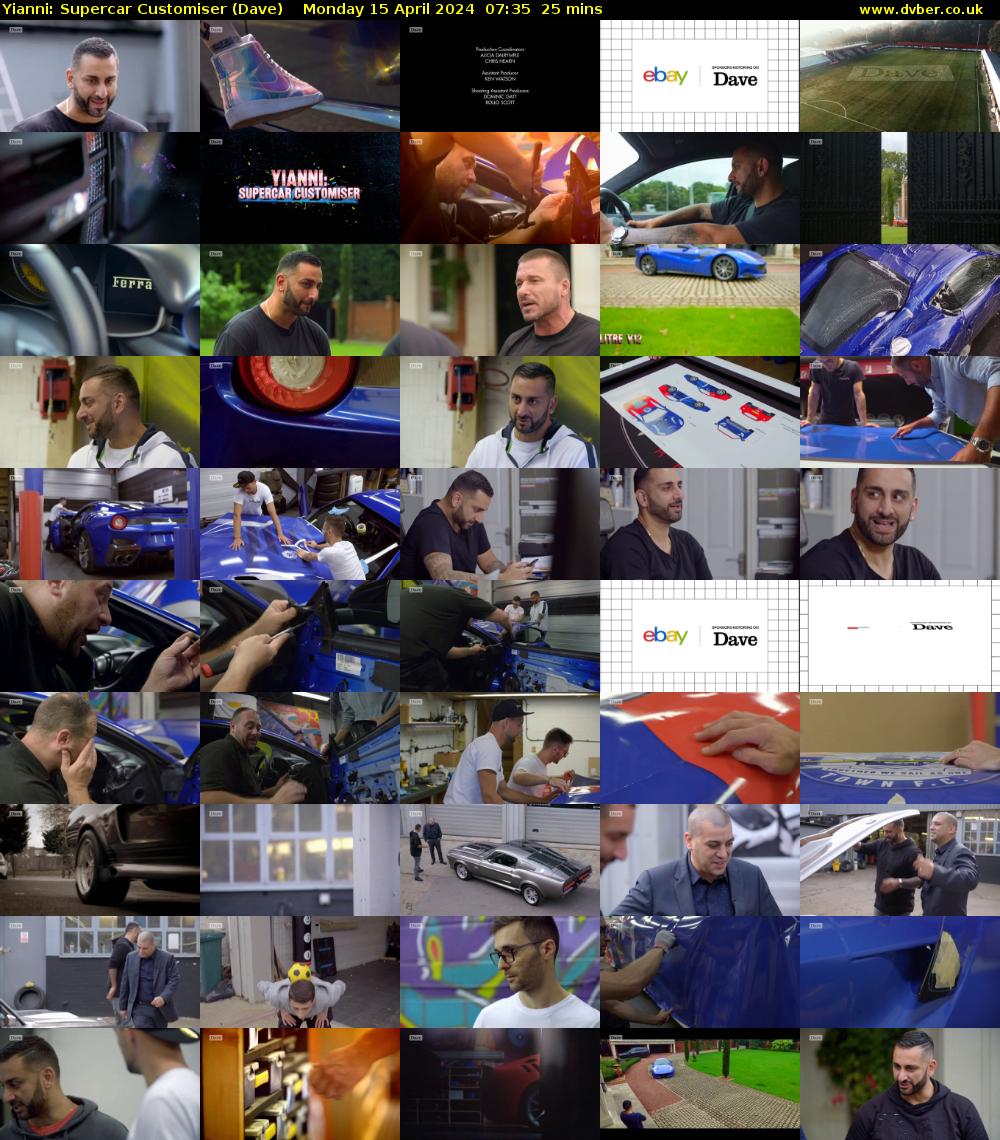 Yianni: Supercar Customiser (Dave) Monday 15 April 2024 07:35 - 08:00
