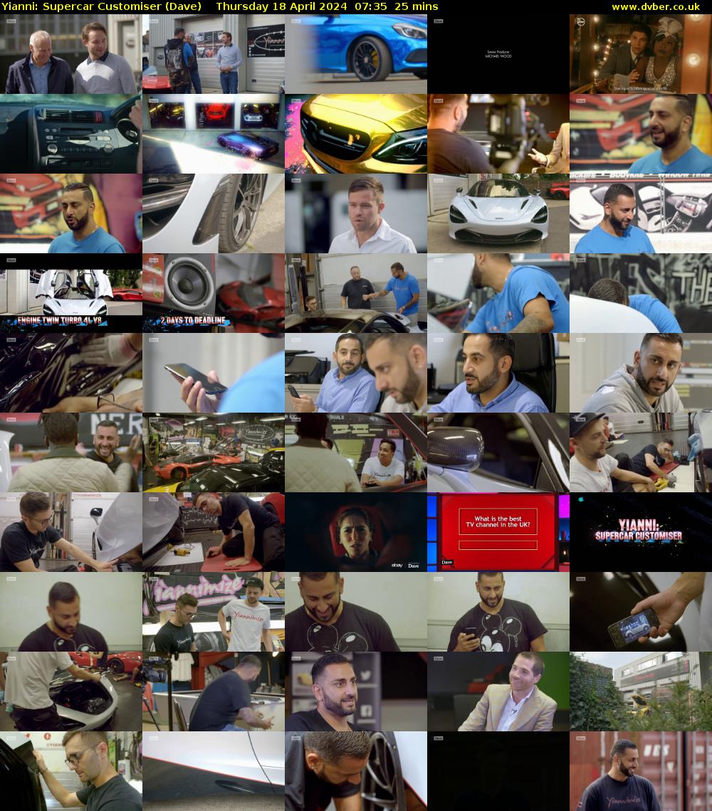 Yianni: Supercar Customiser (Dave) Thursday 18 April 2024 07:35 - 08:00