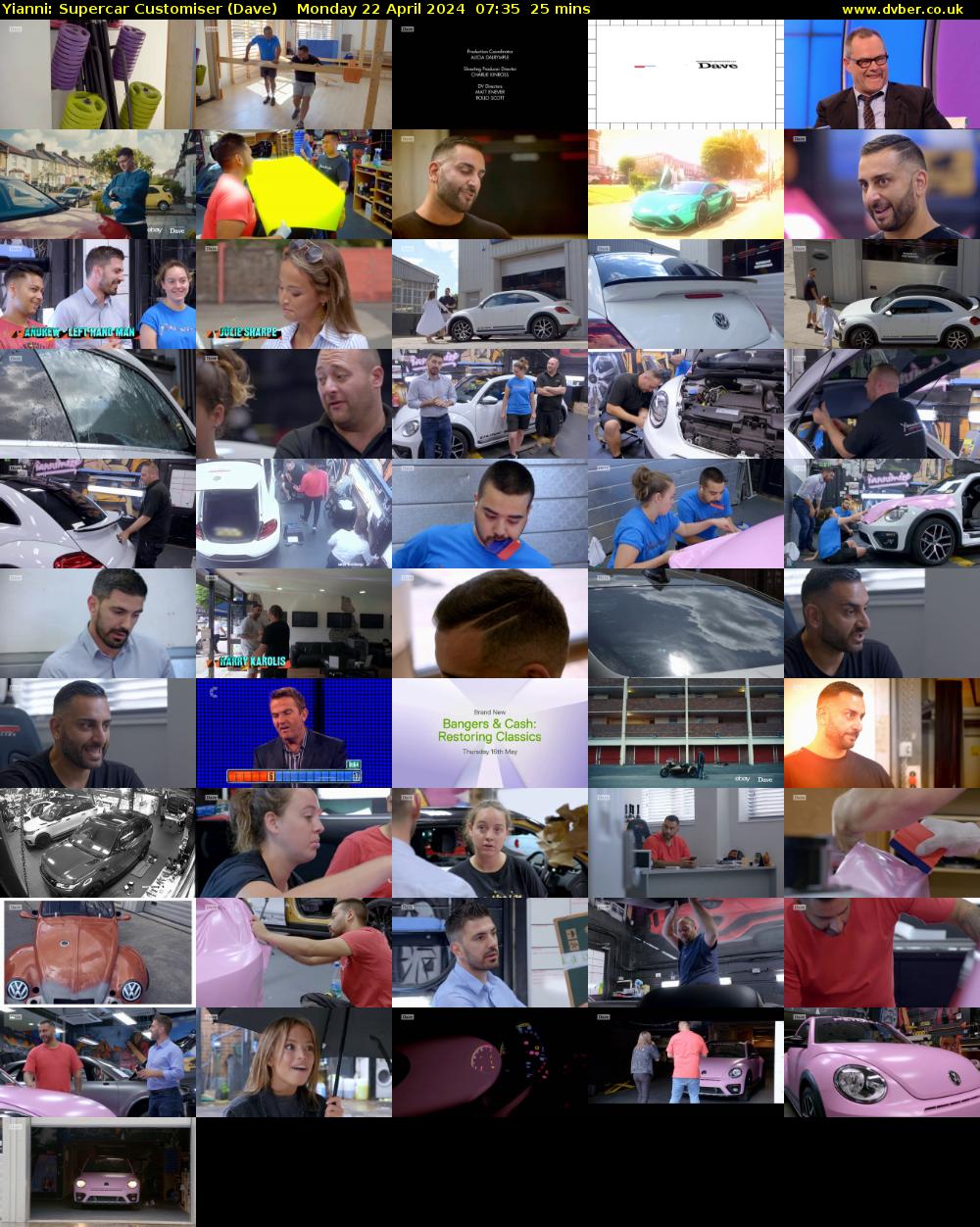Yianni: Supercar Customiser (Dave) Monday 22 April 2024 07:35 - 08:00