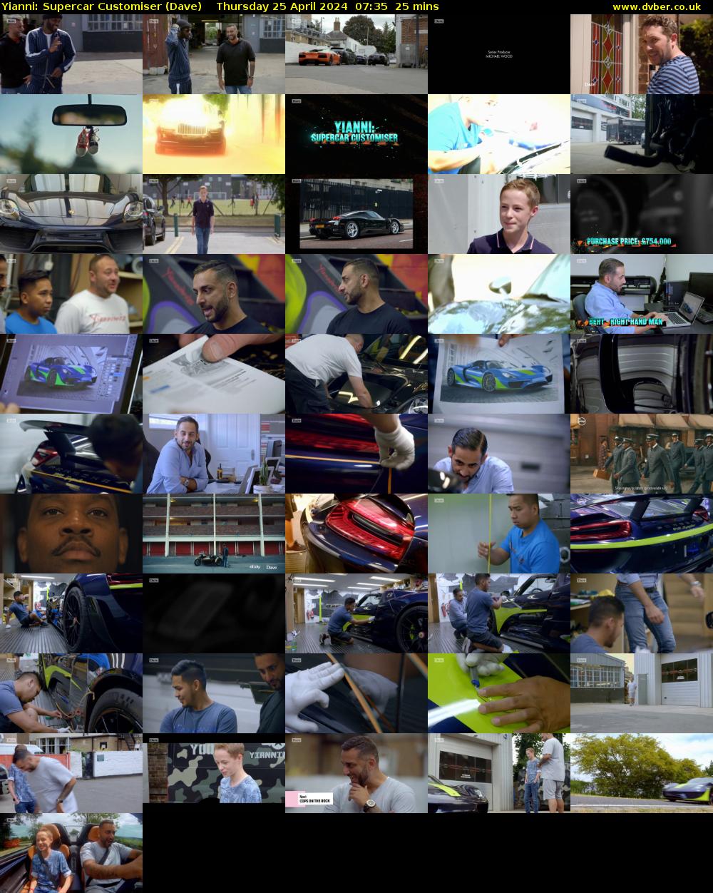 Yianni: Supercar Customiser (Dave) Thursday 25 April 2024 07:35 - 08:00