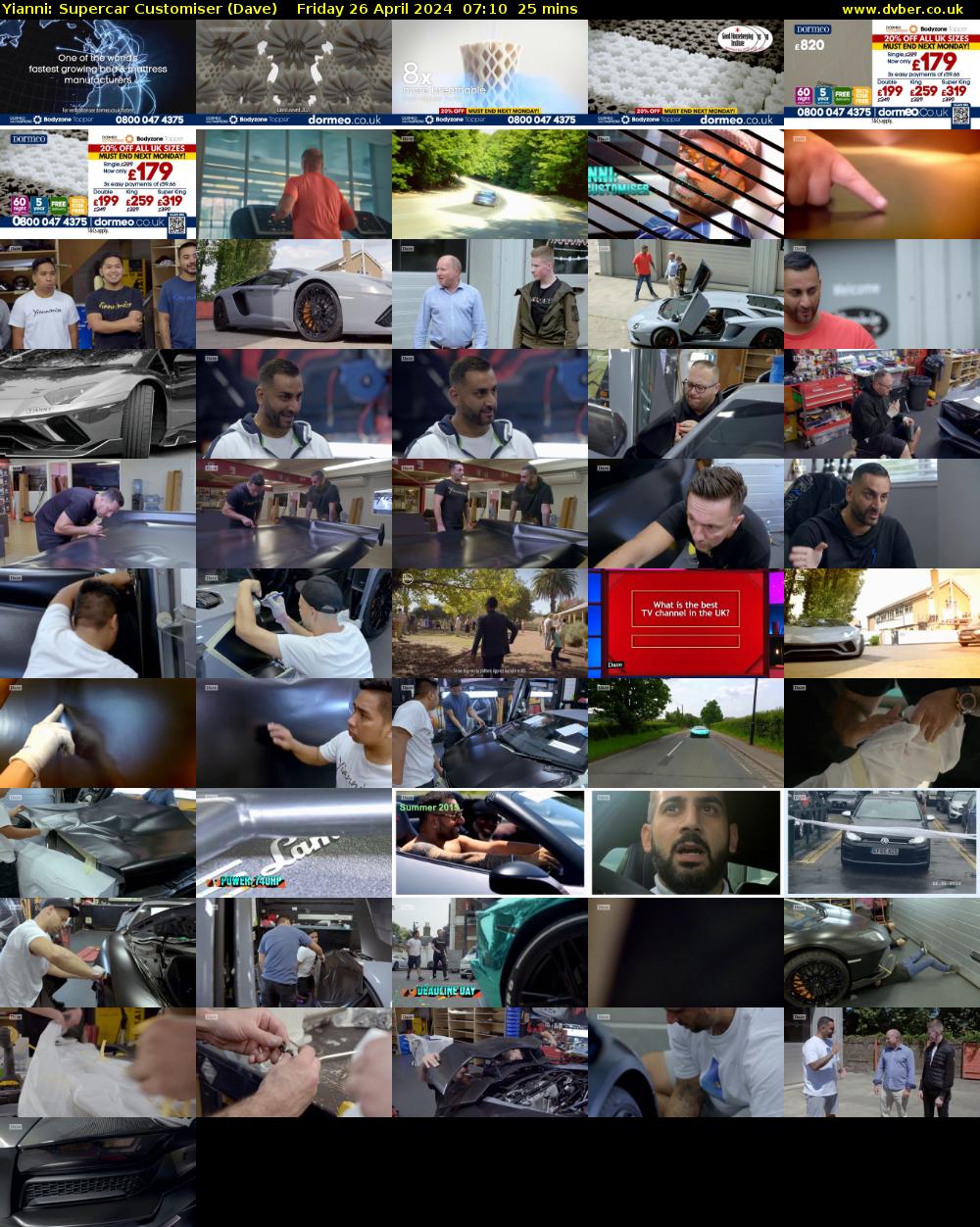 Yianni: Supercar Customiser (Dave) Friday 26 April 2024 07:10 - 07:35