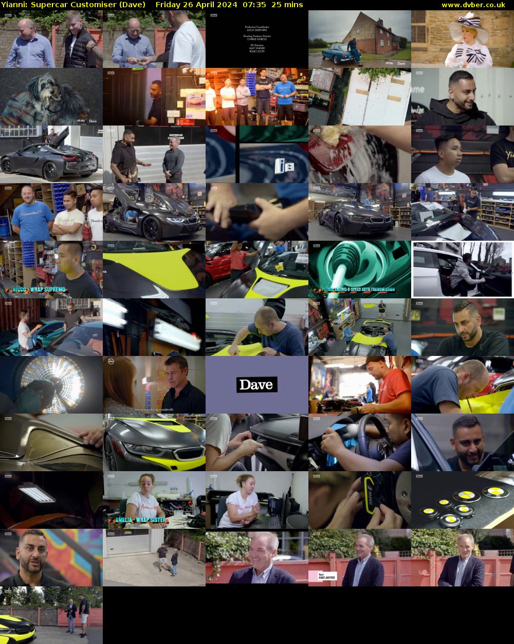 Yianni: Supercar Customiser (Dave) Friday 26 April 2024 07:35 - 08:00