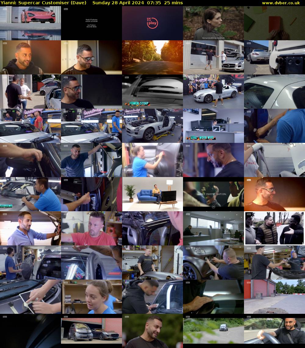 Yianni: Supercar Customiser (Dave) Sunday 28 April 2024 07:35 - 08:00