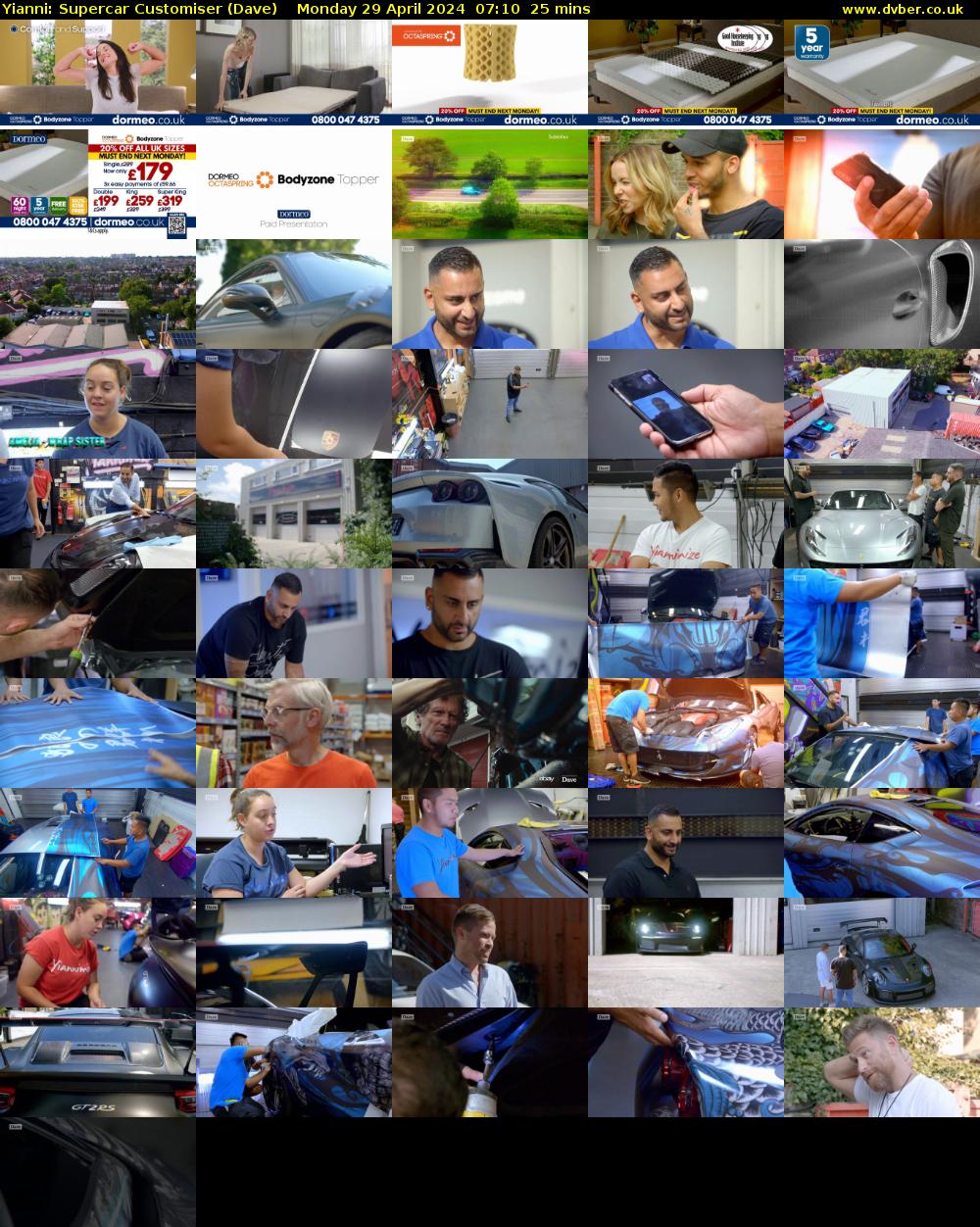 Yianni: Supercar Customiser (Dave) Monday 29 April 2024 07:10 - 07:35