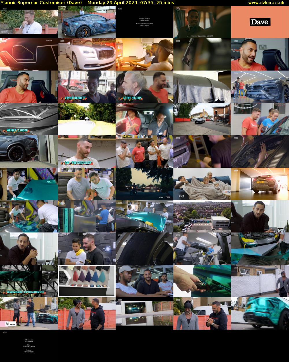 Yianni: Supercar Customiser (Dave) Monday 29 April 2024 07:35 - 08:00