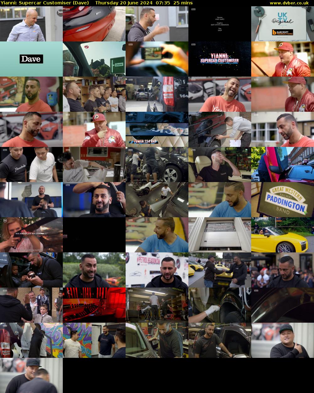 Yianni: Supercar Customiser (Dave) Thursday 20 June 2024 07:35 - 08:00