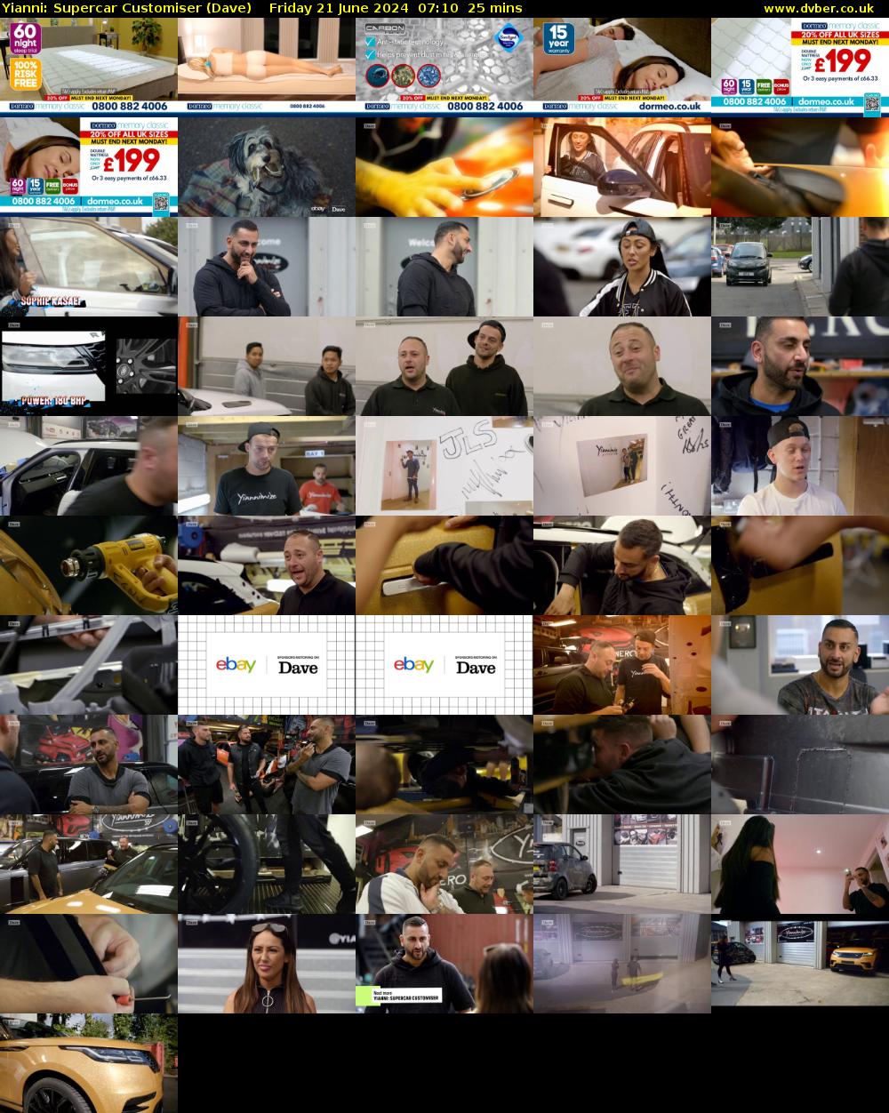 Yianni: Supercar Customiser (Dave) Friday 21 June 2024 07:10 - 07:35