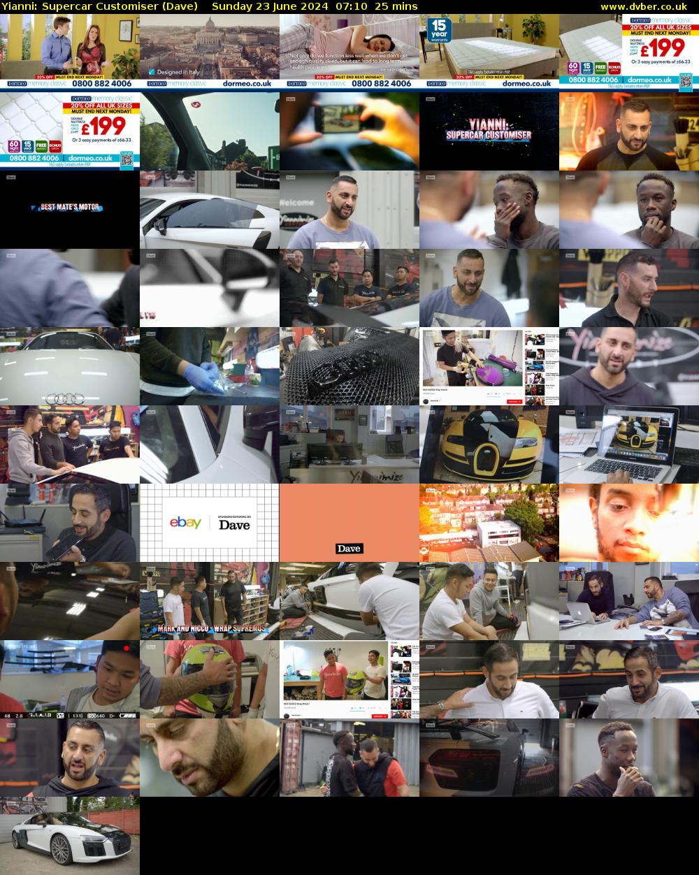 Yianni: Supercar Customiser (Dave) Sunday 23 June 2024 07:10 - 07:35