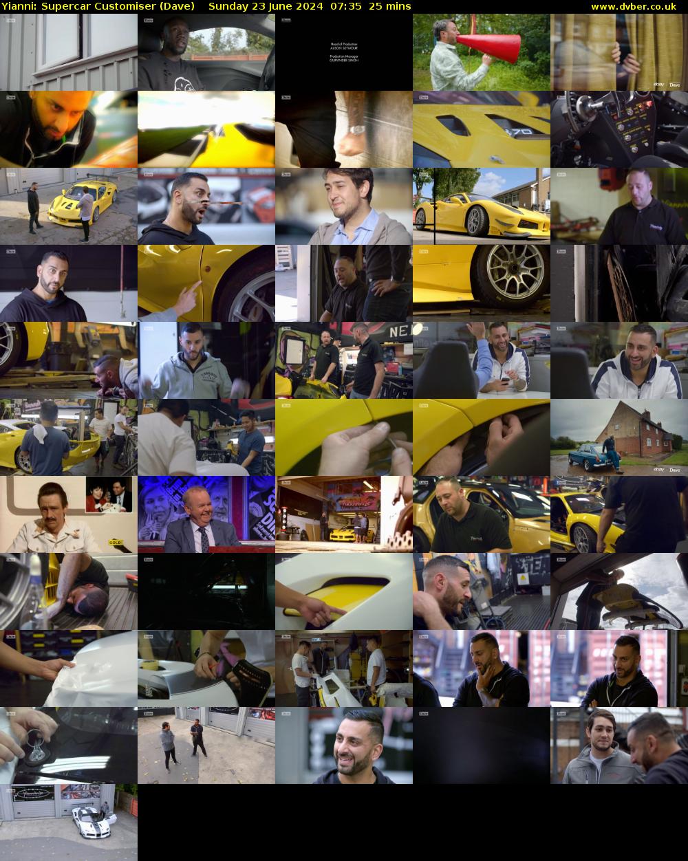 Yianni: Supercar Customiser (Dave) Sunday 23 June 2024 07:35 - 08:00