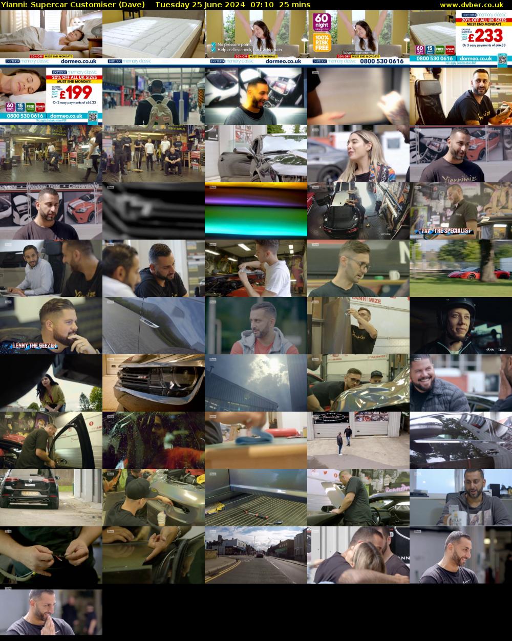 Yianni: Supercar Customiser (Dave) Tuesday 25 June 2024 07:10 - 07:35