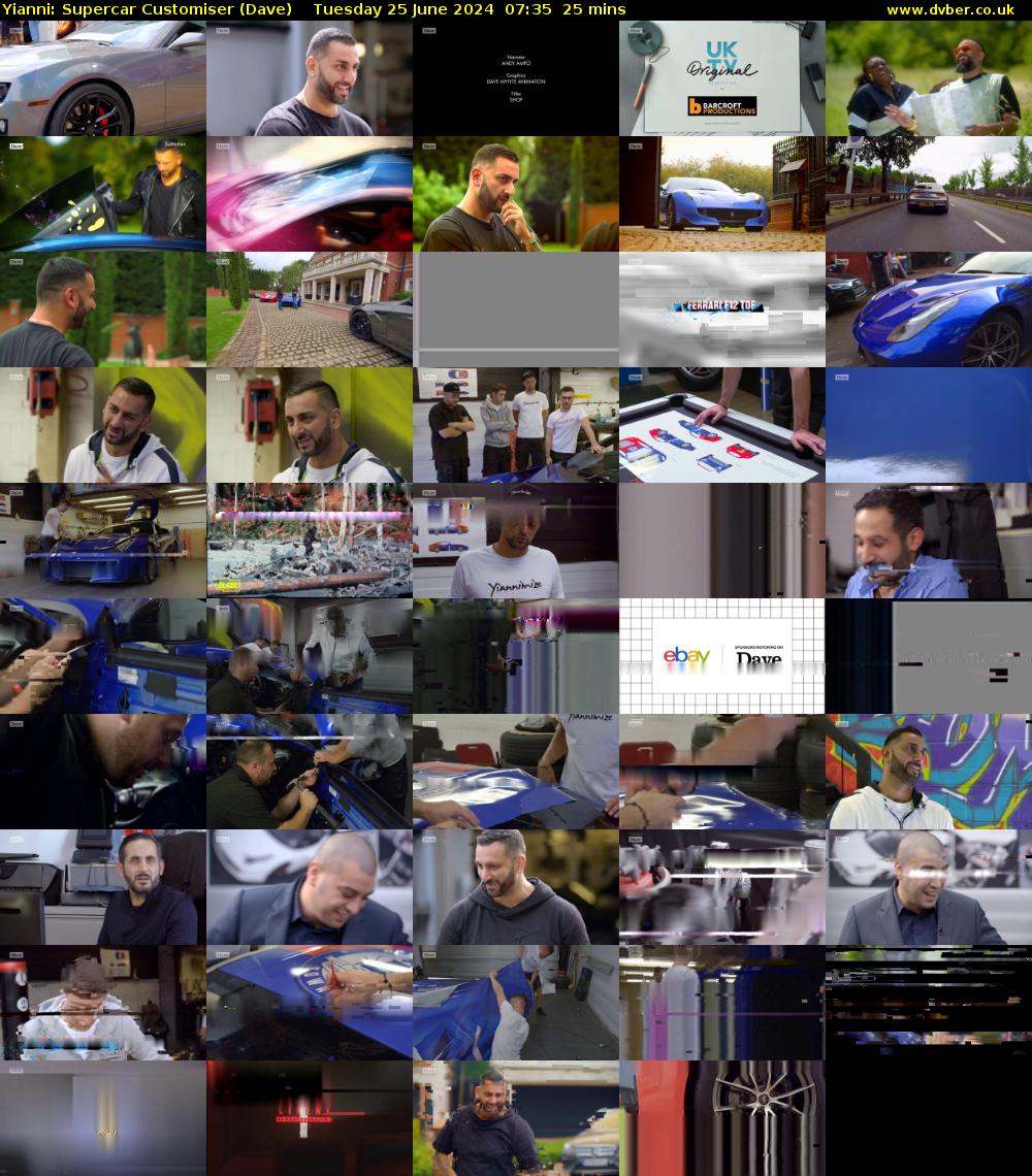 Yianni: Supercar Customiser (Dave) Tuesday 25 June 2024 07:35 - 08:00