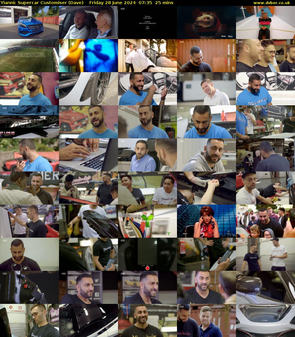 Yianni: Supercar Customiser (Dave) Friday 28 June 2024 07:35 - 08:00
