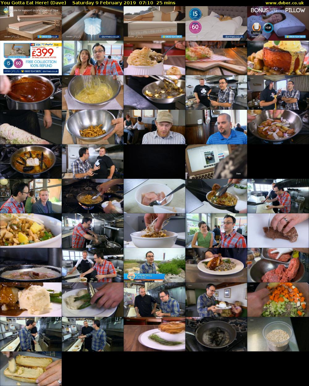 You Gotta Eat Here! (Dave) Saturday 9 February 2019 07:10 - 07:35