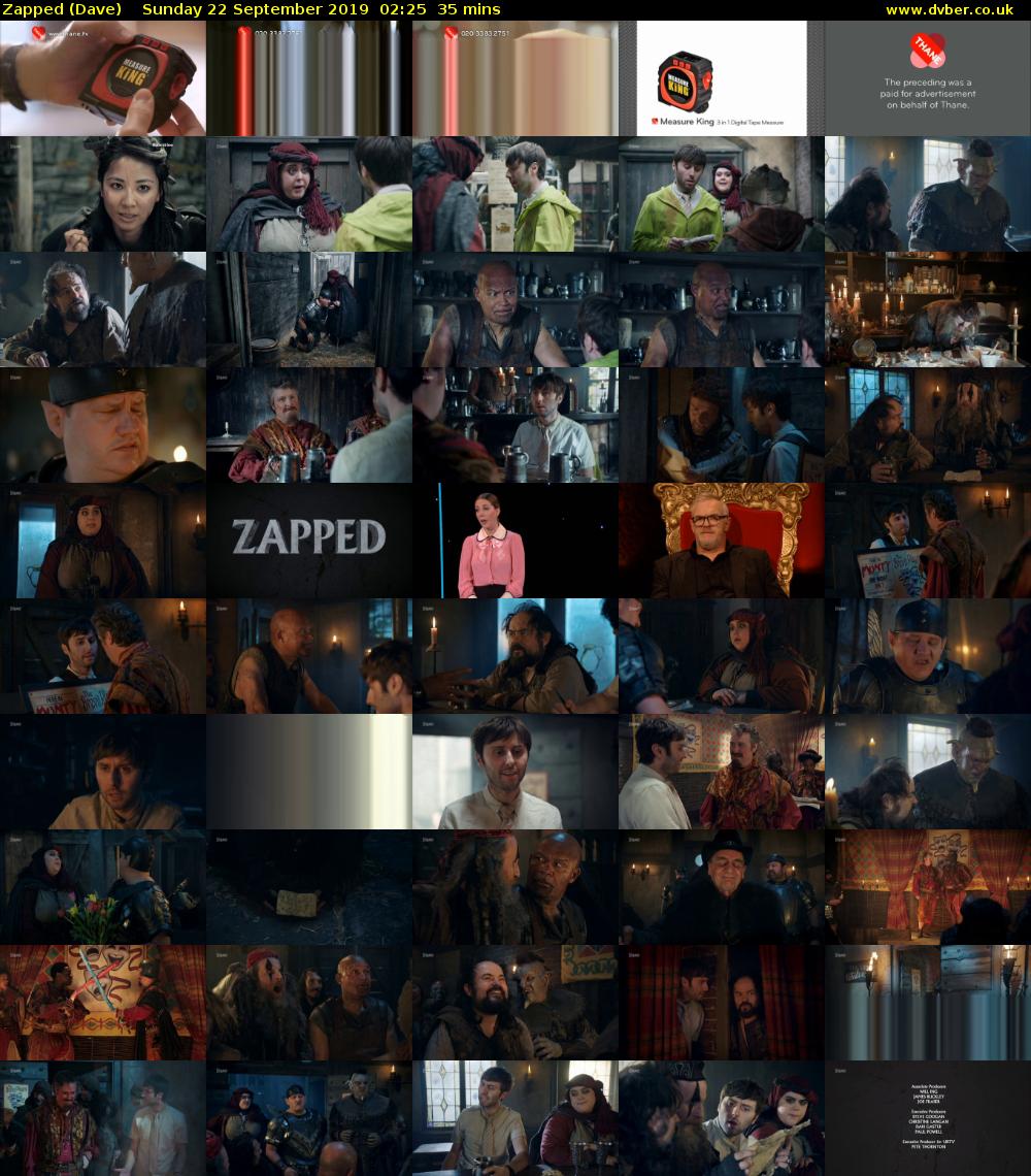 Zapped (Dave) Sunday 22 September 2019 02:25 - 03:00