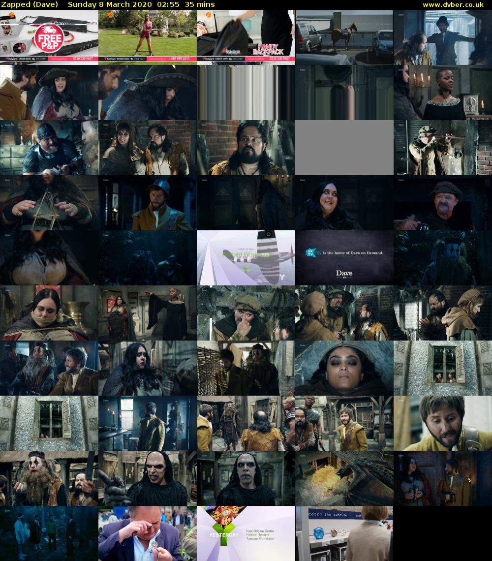 Zapped (Dave) Sunday 8 March 2020 02:55 - 03:30