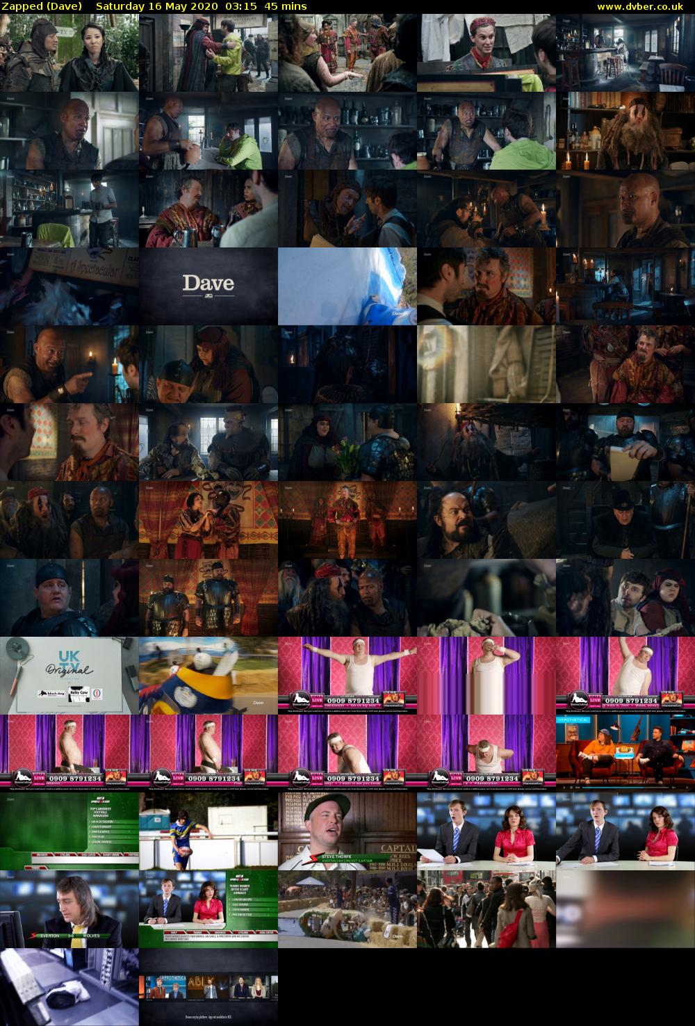 Zapped (Dave) Saturday 16 May 2020 03:15 - 04:00