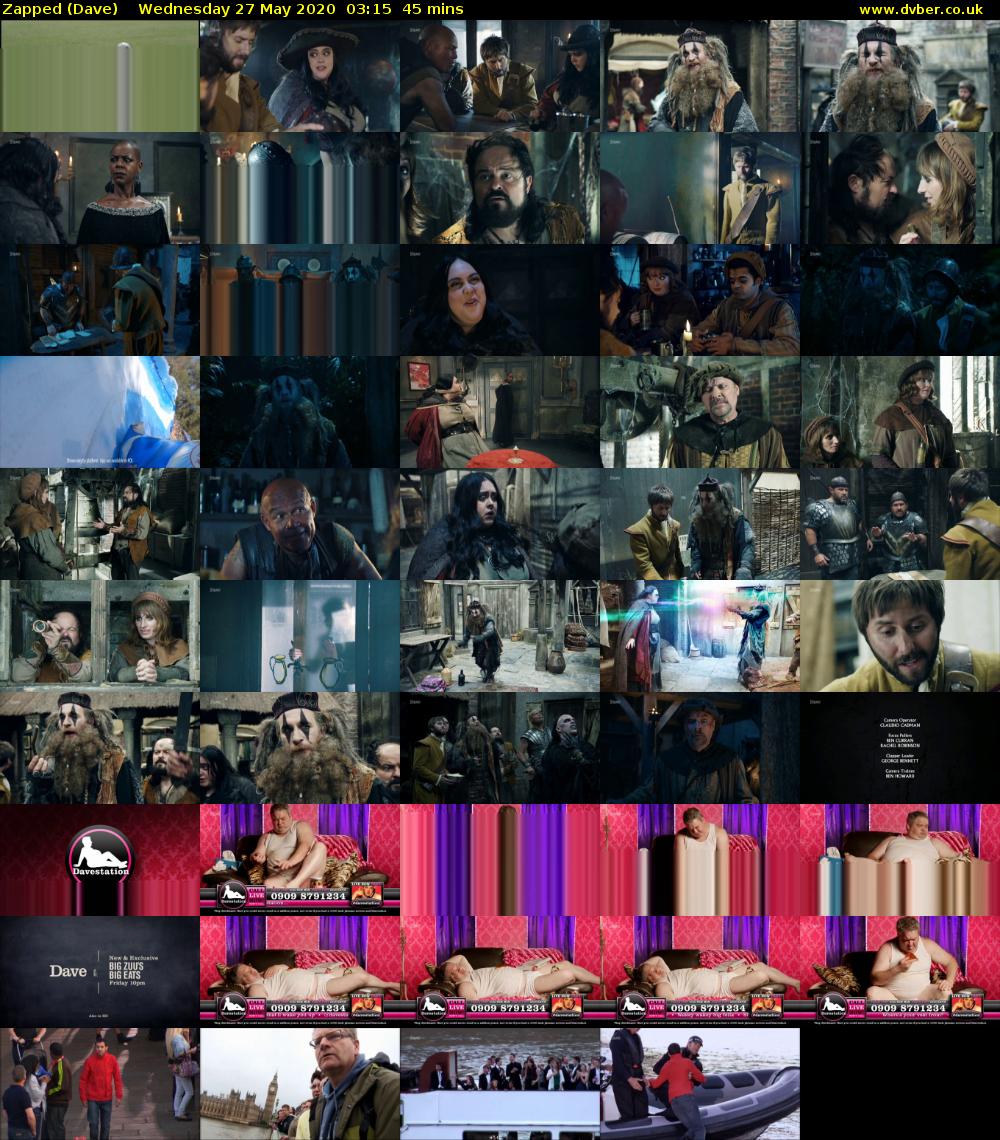 Zapped (Dave) Wednesday 27 May 2020 03:15 - 04:00