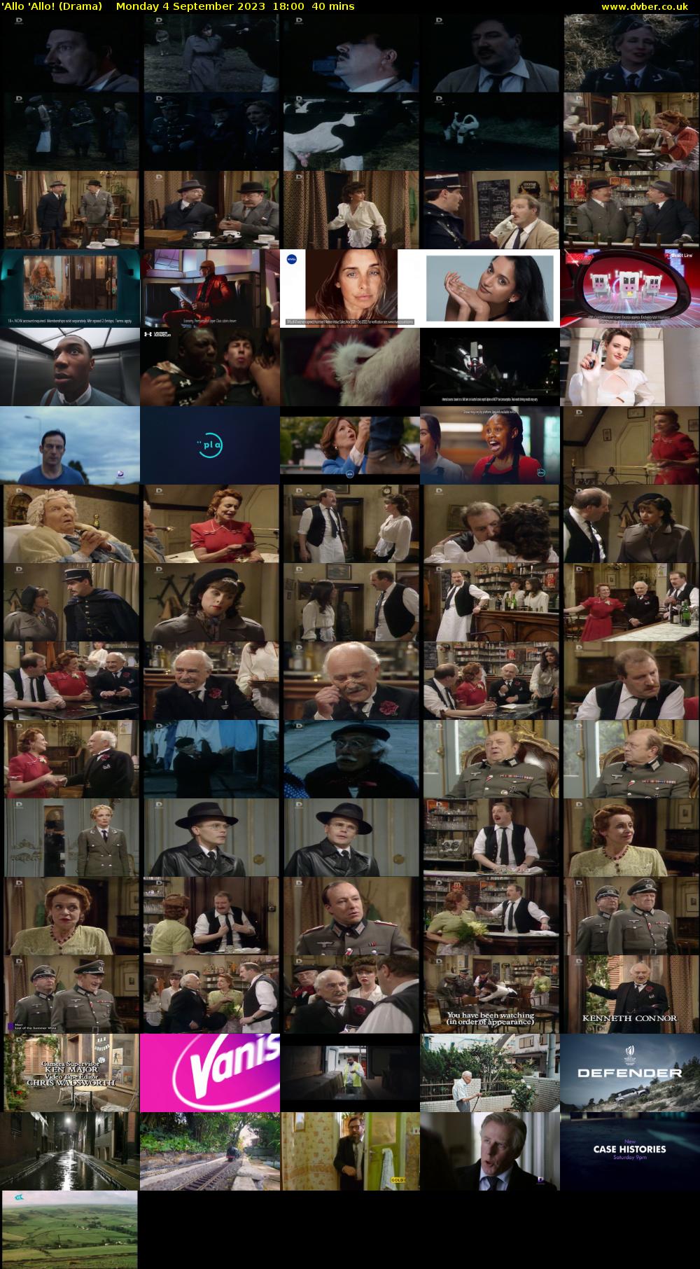 'Allo 'Allo! (Drama) Monday 4 September 2023 18:00 - 18:40
