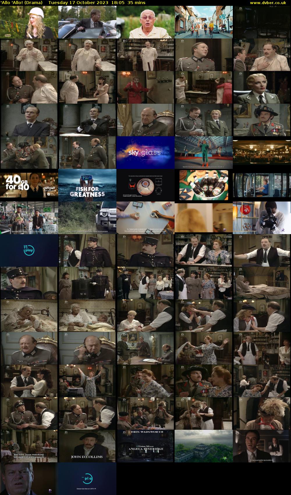 'Allo 'Allo! (Drama) Tuesday 17 October 2023 18:05 - 18:40