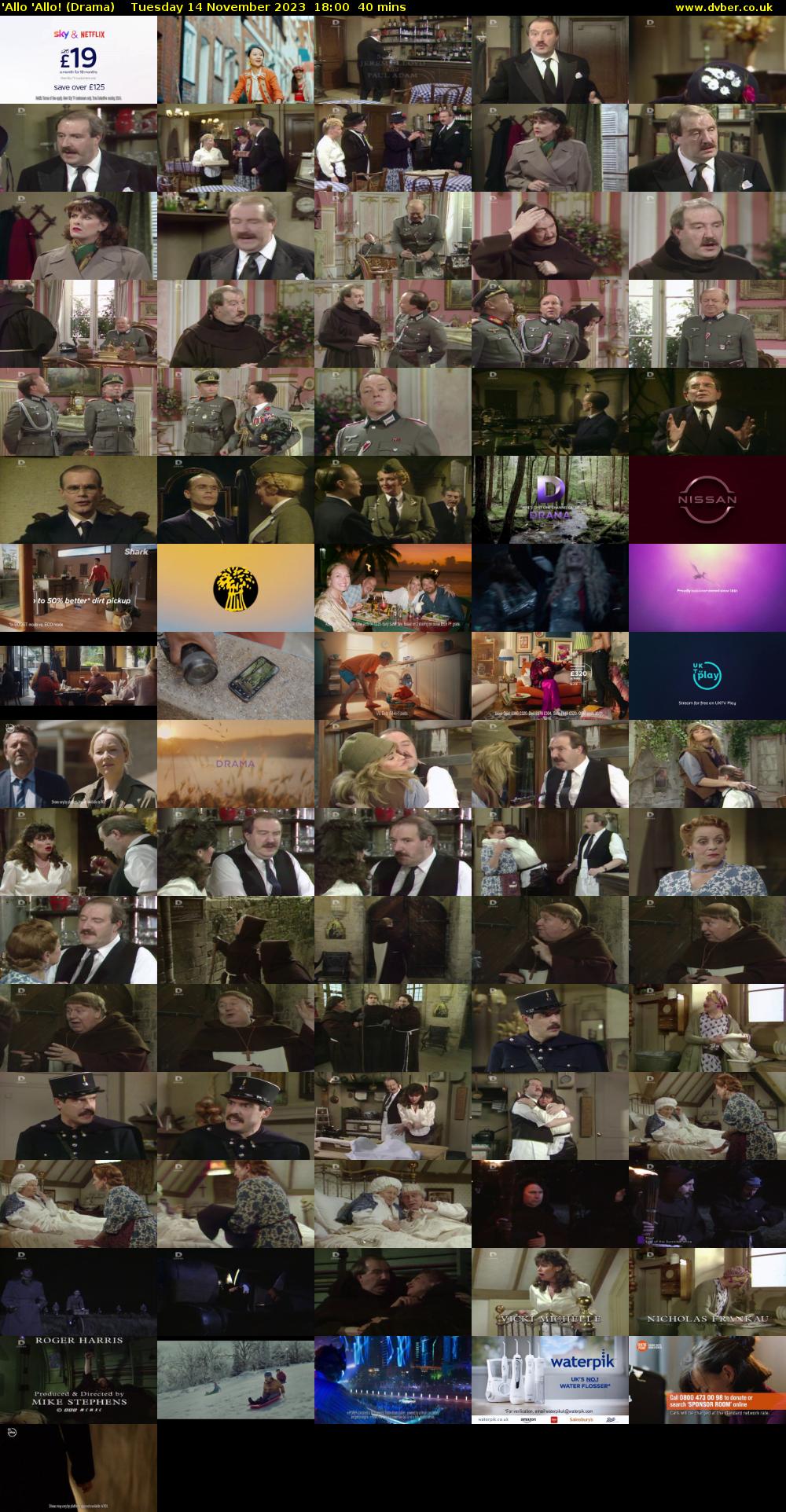 'Allo 'Allo! (Drama) Tuesday 14 November 2023 18:00 - 18:40