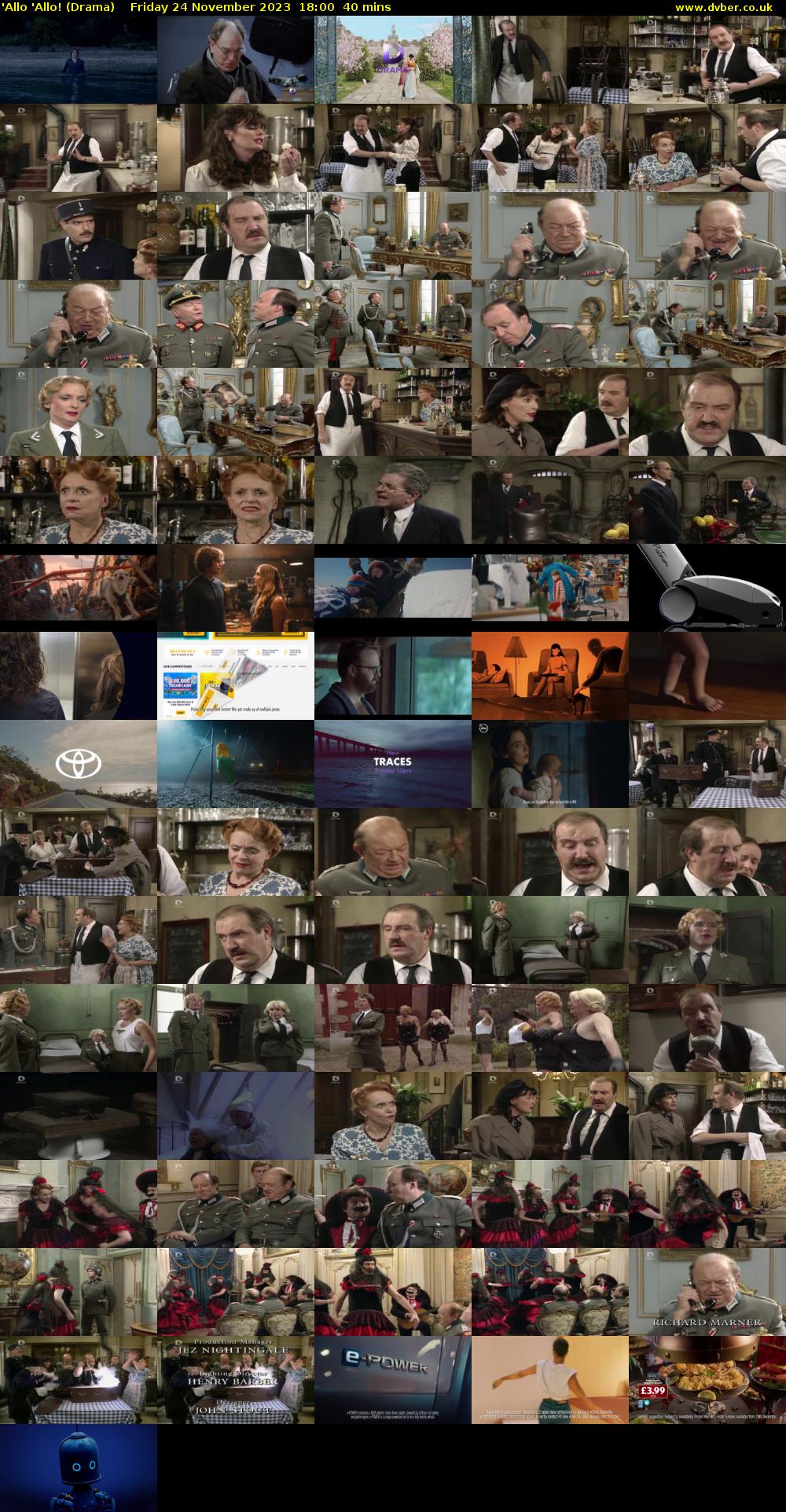 'Allo 'Allo! (Drama) Friday 24 November 2023 18:00 - 18:40