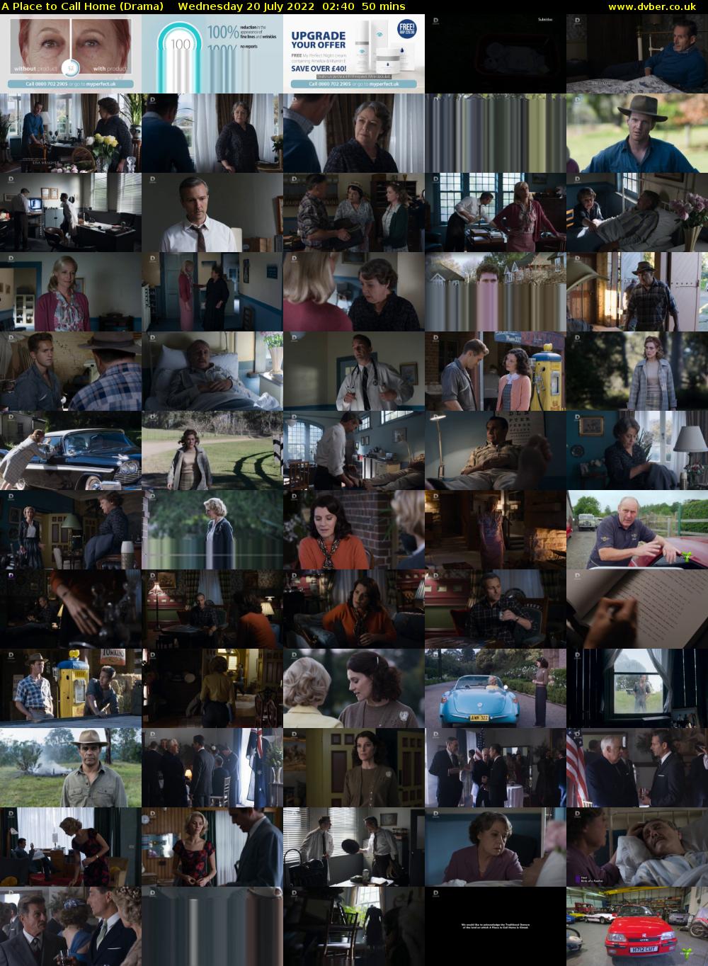 A Place to Call Home (Drama) Wednesday 20 July 2022 02:40 - 03:30