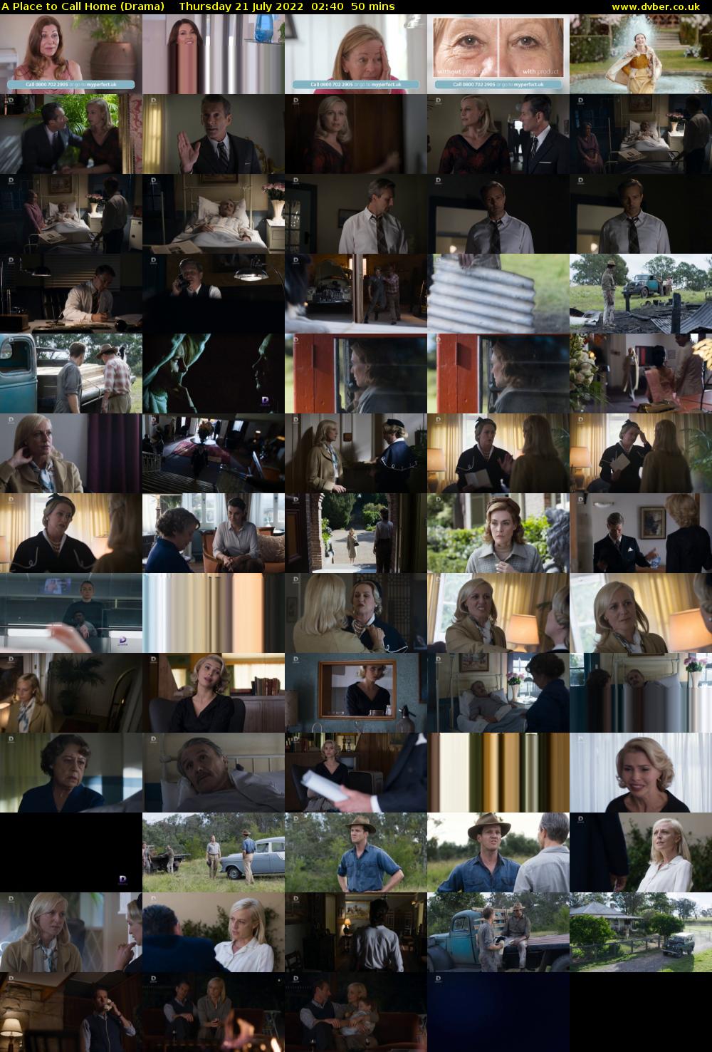 A Place to Call Home (Drama) Thursday 21 July 2022 02:40 - 03:30