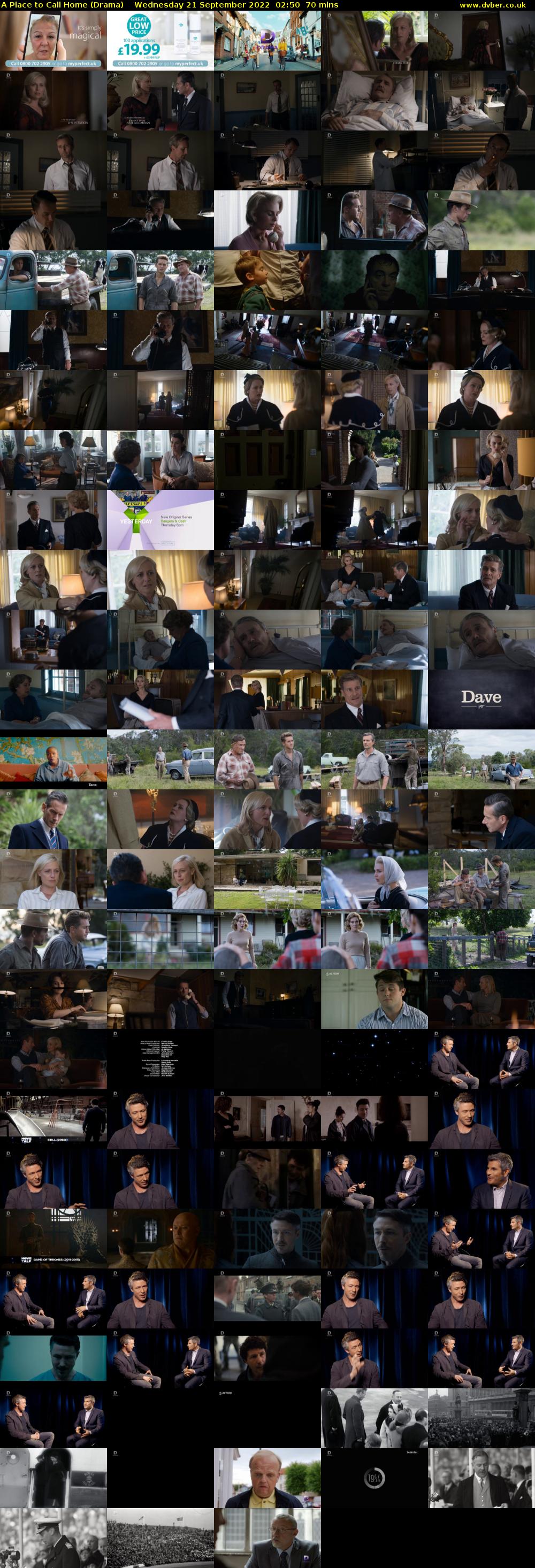 A Place to Call Home (Drama) Wednesday 21 September 2022 02:50 - 04:00