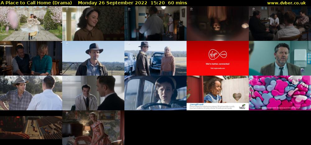 A Place to Call Home (Drama) Monday 26 September 2022 15:20 - 16:20