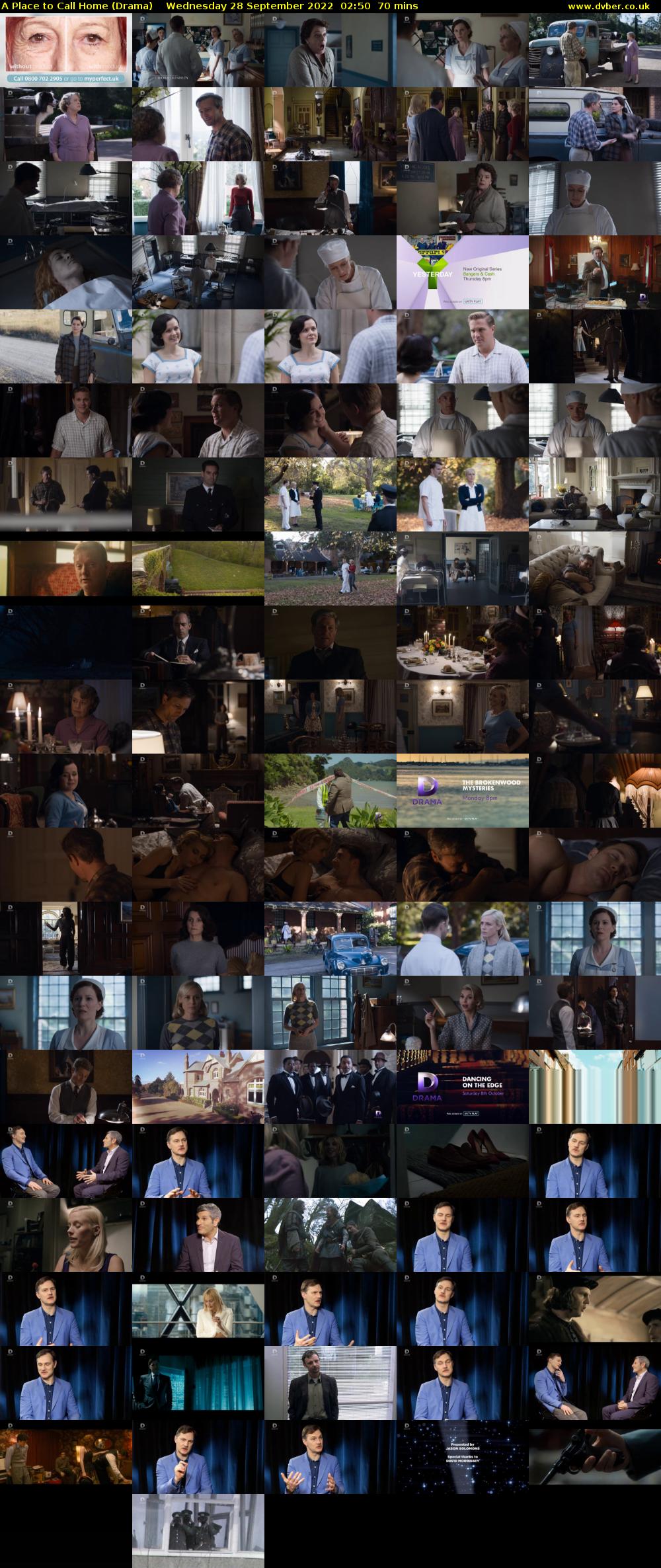 A Place to Call Home (Drama) Wednesday 28 September 2022 02:50 - 04:00