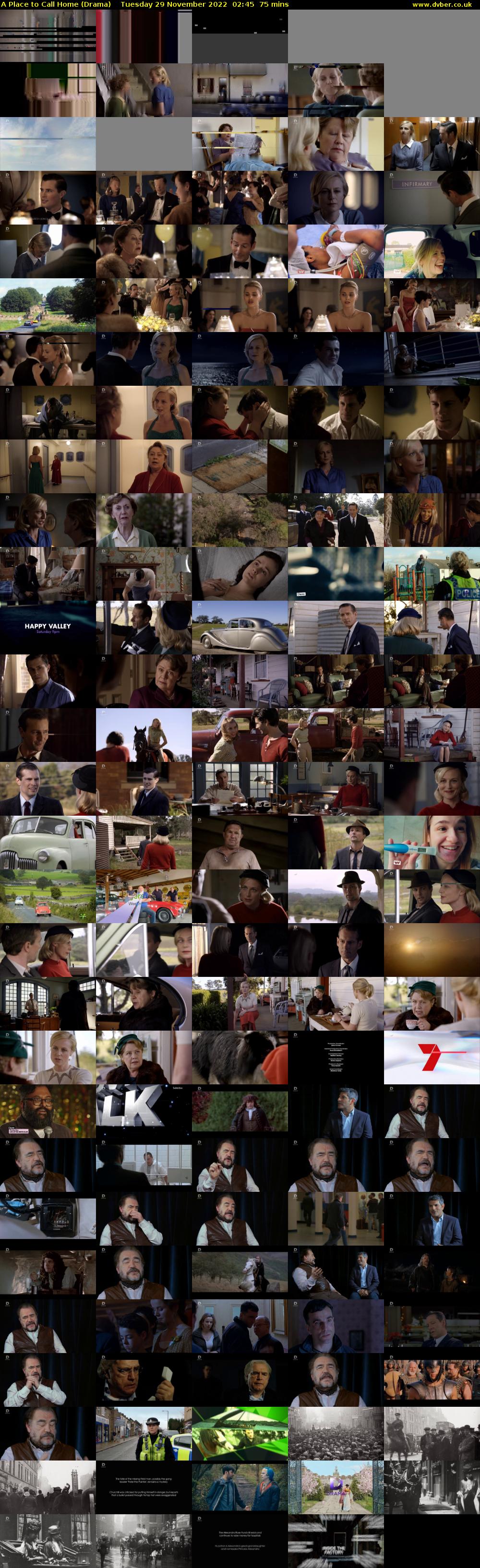 A Place to Call Home (Drama) Tuesday 29 November 2022 02:45 - 04:00