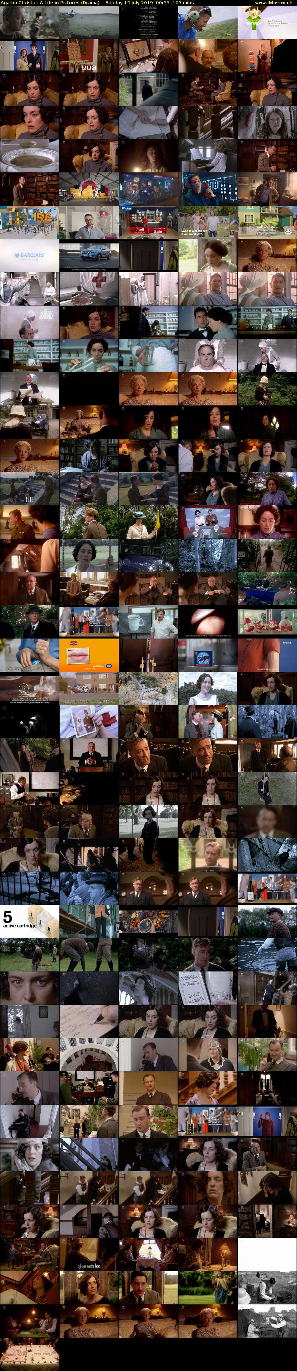 Agatha Christie: a Life in Pictures (Drama) Sunday 14 July 2019 00:55 - 02:40