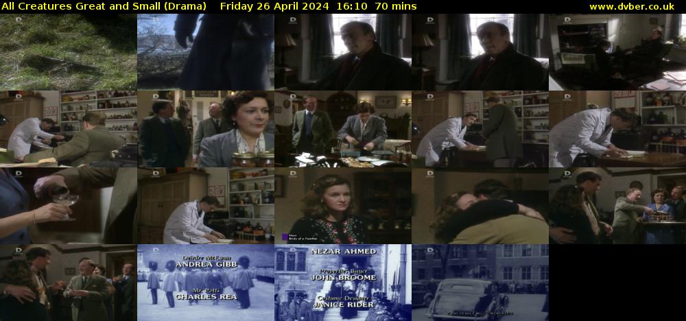 All Creatures Great and Small (Drama) Friday 26 April 2024 16:10 - 17:20
