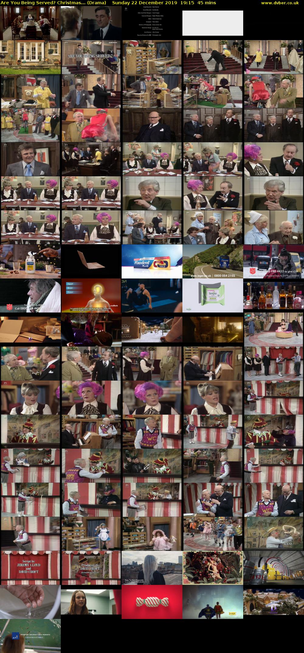 Are You Being Served? Christmas... (Drama) Sunday 22 December 2019 19:15 - 20:00