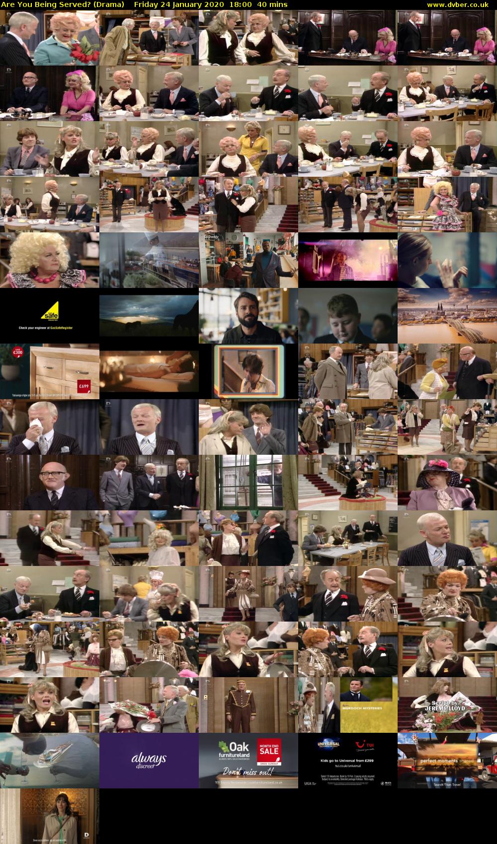 Are You Being Served? (Drama) Friday 24 January 2020 18:00 - 18:40