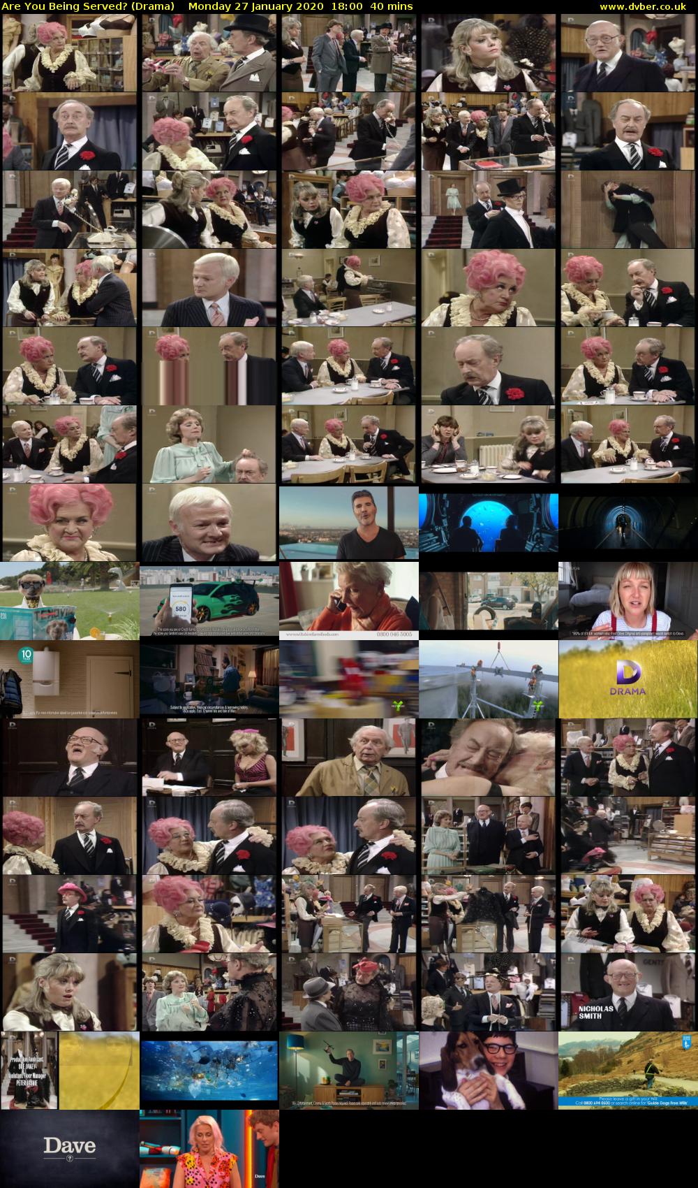 Are You Being Served? (Drama) Monday 27 January 2020 18:00 - 18:40