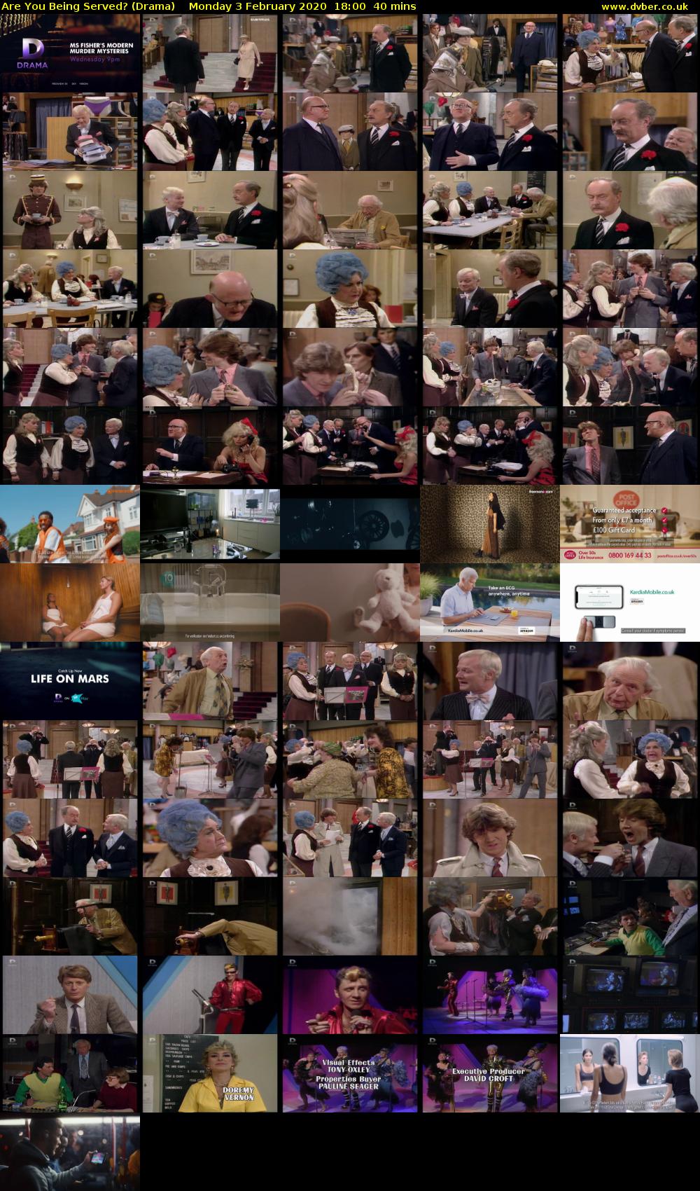 Are You Being Served? (Drama) Monday 3 February 2020 18:00 - 18:40