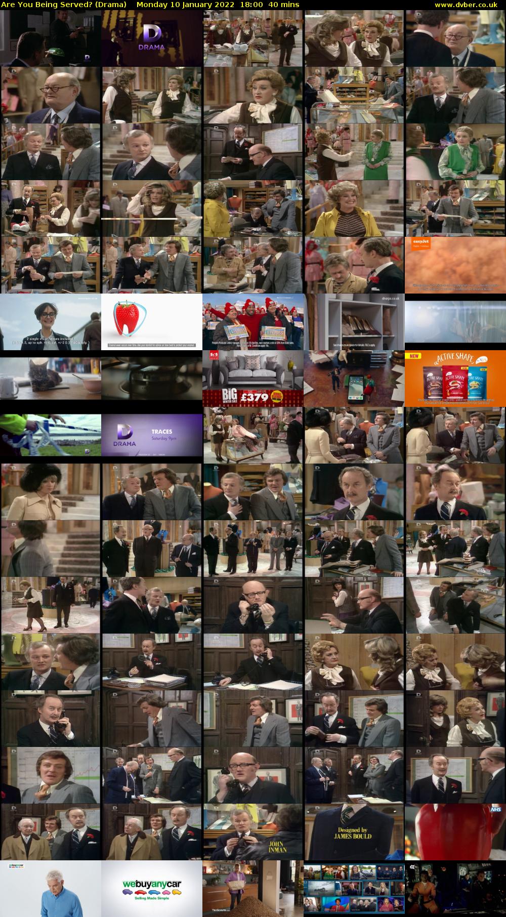 Are You Being Served? (Drama) Monday 10 January 2022 18:00 - 18:40