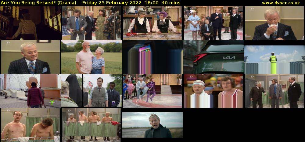 Are You Being Served? (Drama) Friday 25 February 2022 18:00 - 18:40