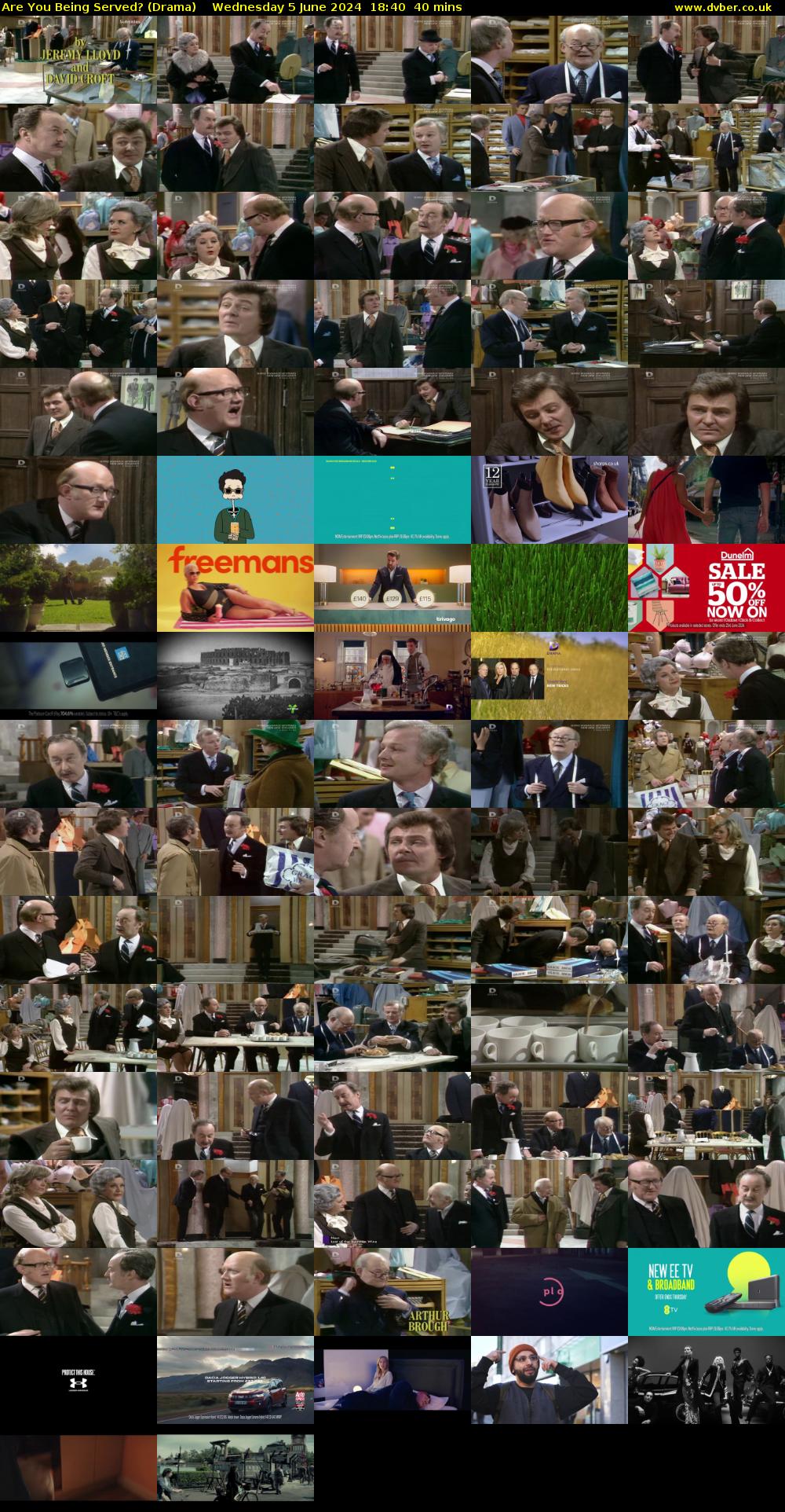 Are You Being Served? (Drama) Wednesday 5 June 2024 18:40 - 19:20