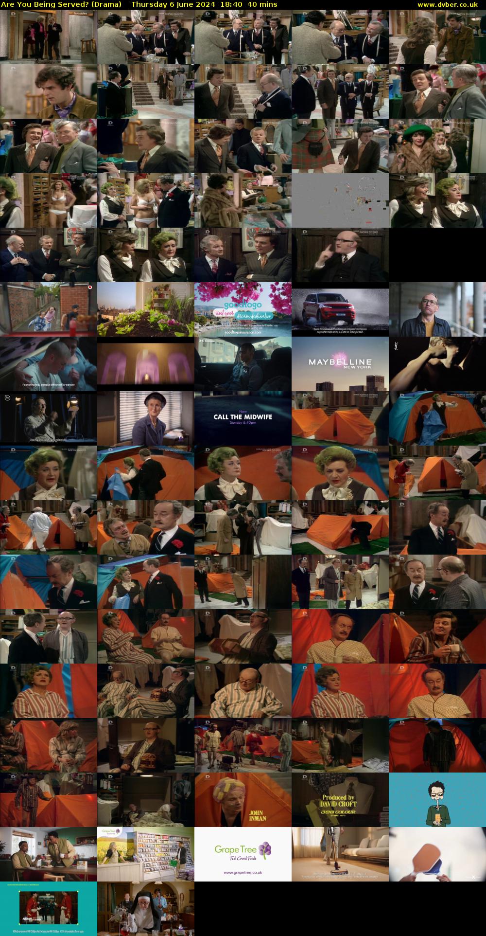 Are You Being Served? (Drama) Thursday 6 June 2024 18:40 - 19:20