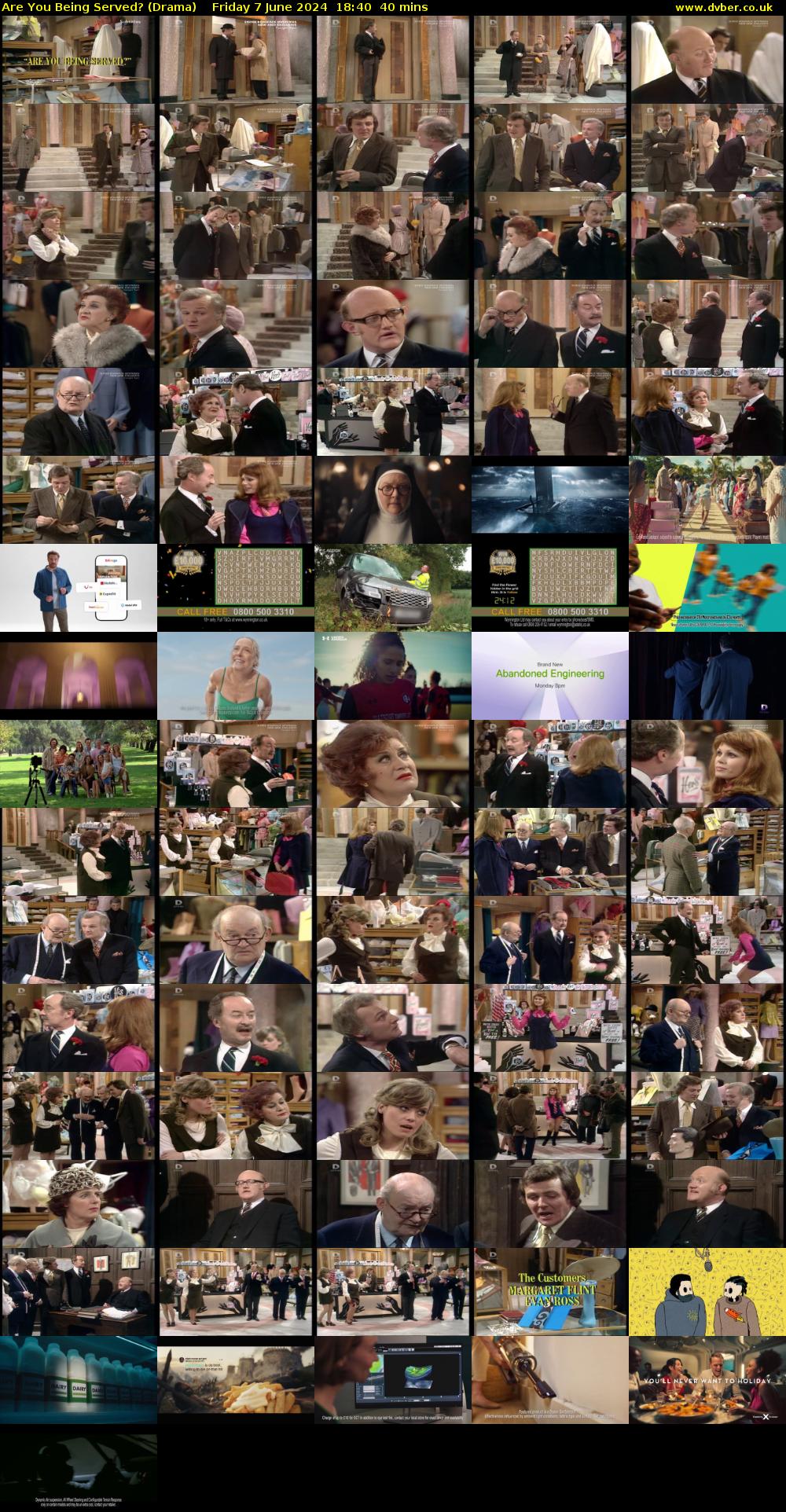 Are You Being Served? (Drama) Friday 7 June 2024 18:40 - 19:20