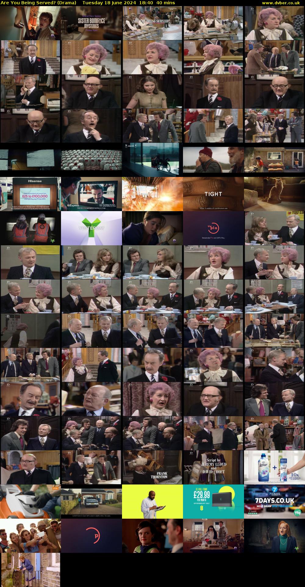 Are You Being Served? (Drama) Tuesday 18 June 2024 18:40 - 19:20