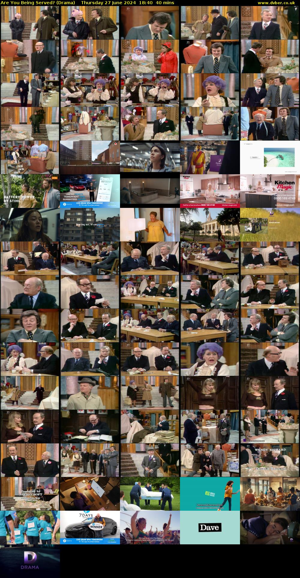 Are You Being Served? (Drama) Thursday 27 June 2024 18:40 - 19:20
