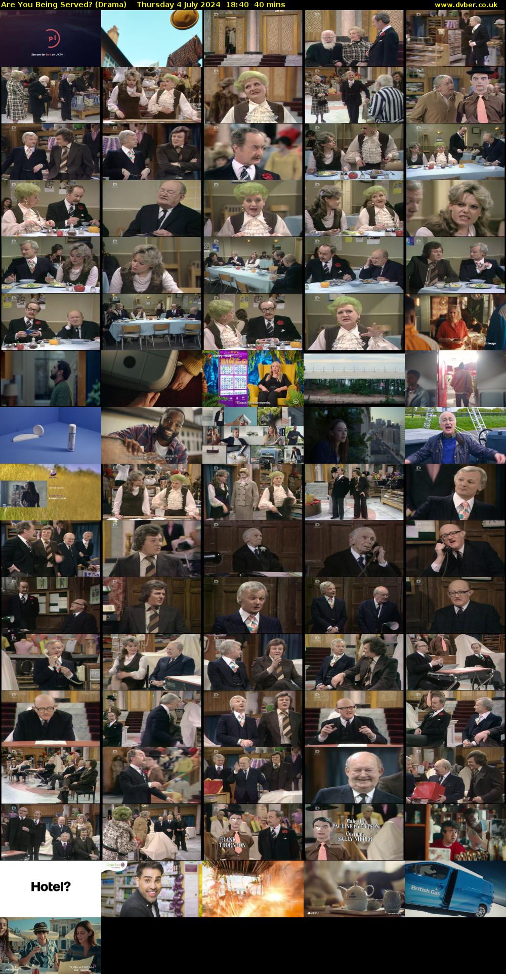 Are You Being Served? (Drama) Thursday 4 July 2024 18:40 - 19:20