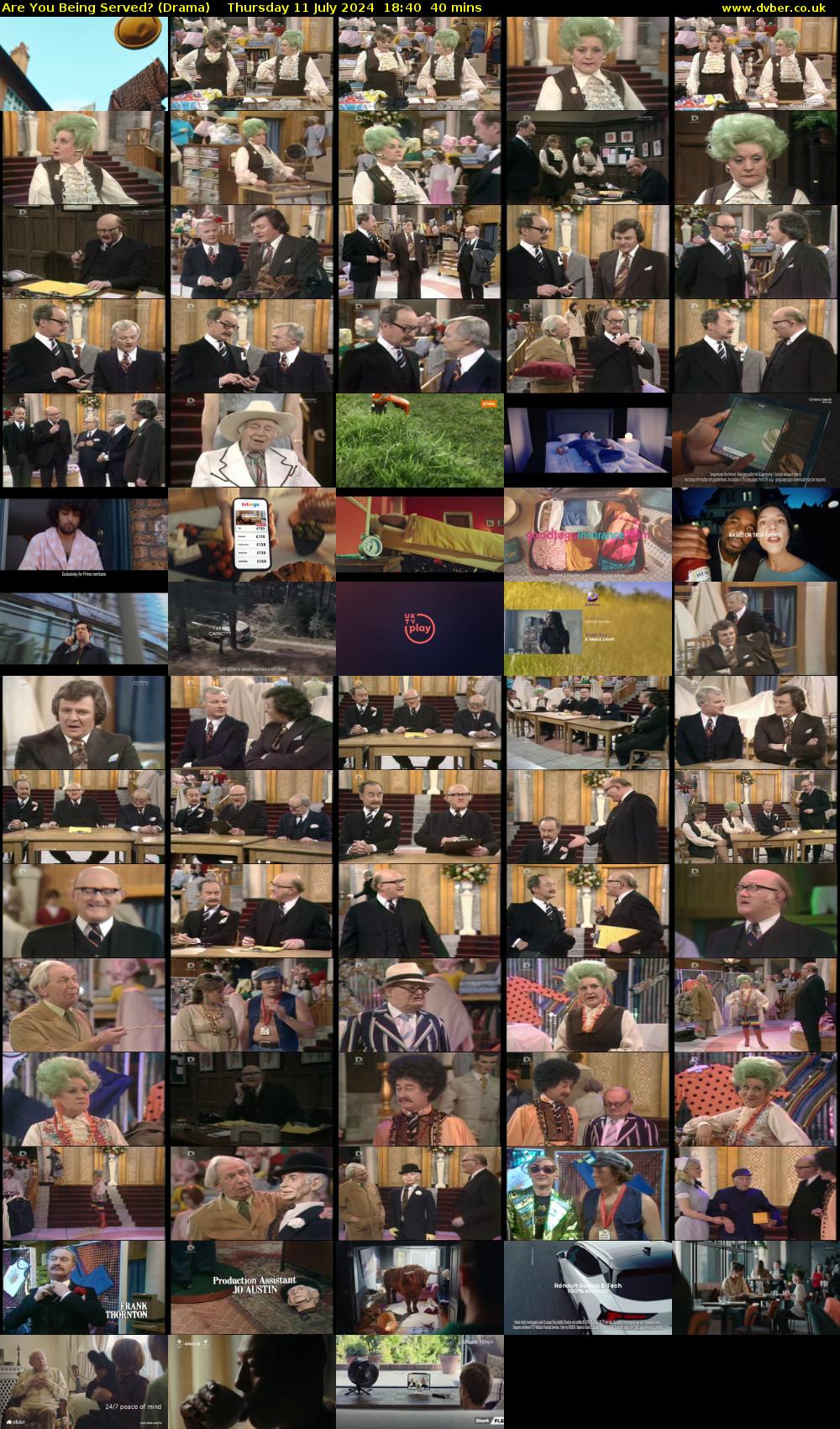 Are You Being Served? (Drama) Thursday 11 July 2024 18:40 - 19:20