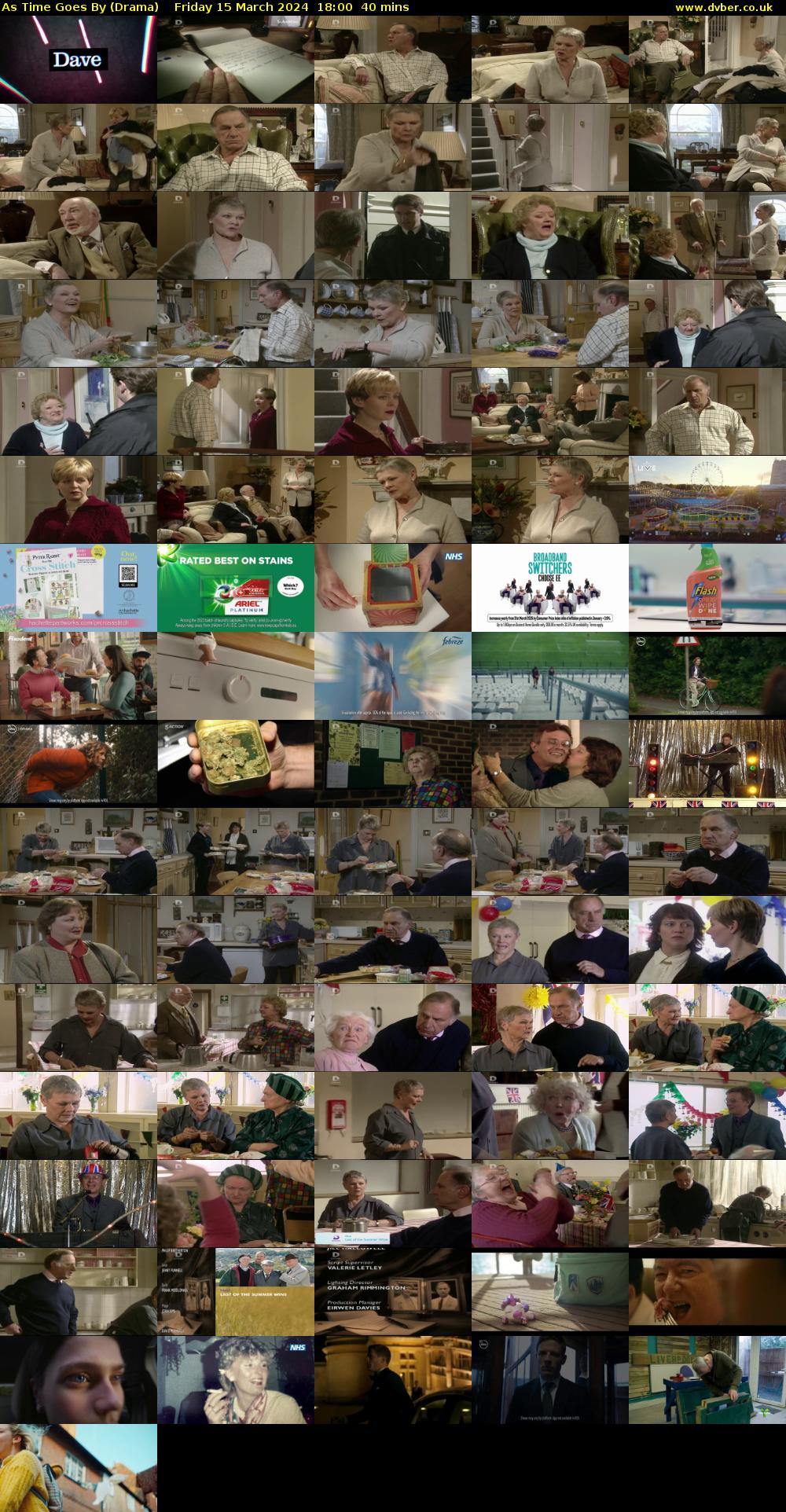 As Time Goes By (Drama) Friday 15 March 2024 18:00 - 18:40