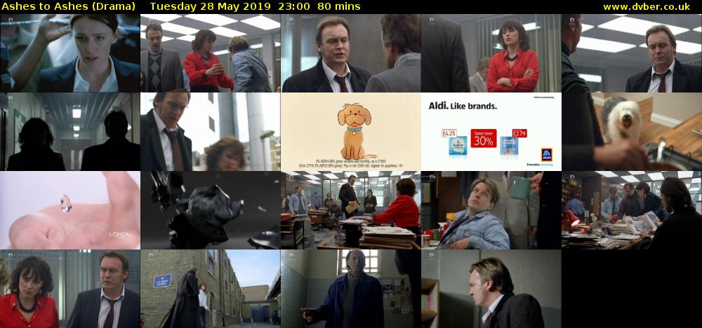 Ashes to Ashes (Drama) Tuesday 28 May 2019 23:00 - 00:20